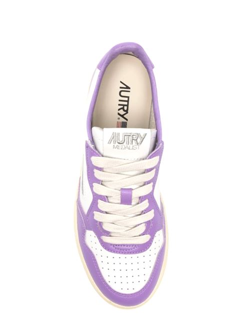 White/lavender purple sneaker AUTRY | AULWWB43WHT/ENG LAV